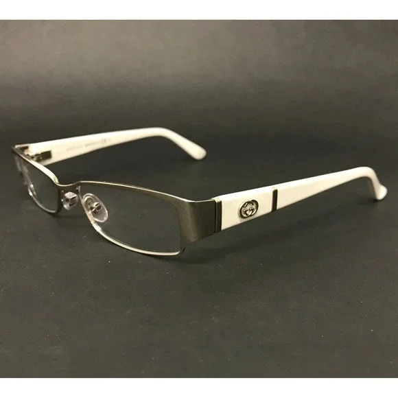 Gucci Accessories Gucci Eyeglasses Frames Gg 29 C6c Ivory Silver Cat Eye Full Rim 5217135 Poshmark